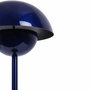 Opviq Lámpara de mesa azul marino con cuerpo de metal